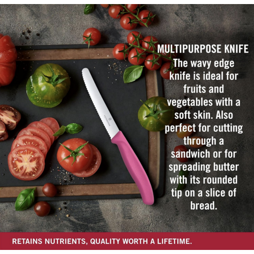 Victorinox Victorinox Tomato Steak Knife Hot Pink Victorinox Victorinox Tomato Steak Knife Hot Pink