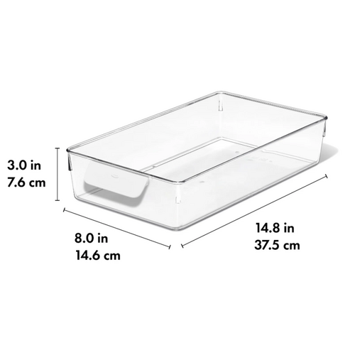 OXO OXO Fridge Organizing Bin 8x14 inch OXO OXO Fridge Organizing Bin 8x14 inch