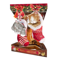 Pop-Up Card Christmas Kittens
