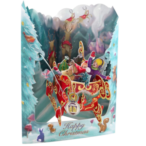 Santoro London Pop-Up Card Sleigh Santoro London Pop-Up Card Sleigh