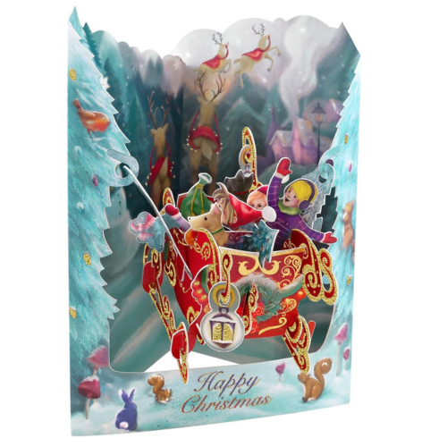 Santoro London Pop-Up Card Sleigh Santoro London Pop-Up Card Sleigh