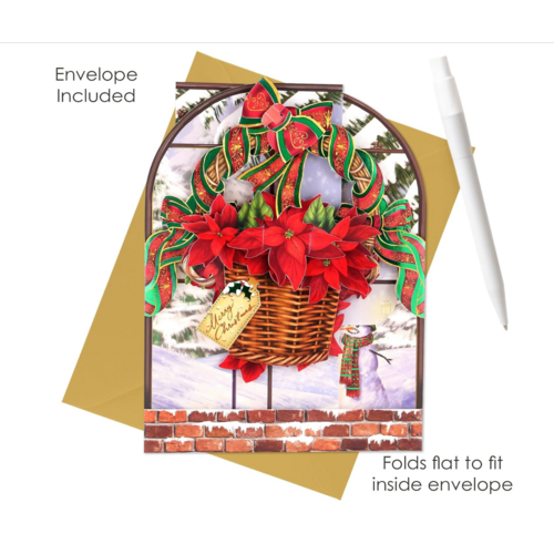 Santoro London Pop-Up Card Poinsettia Santoro London Pop-Up Card Poinsettia