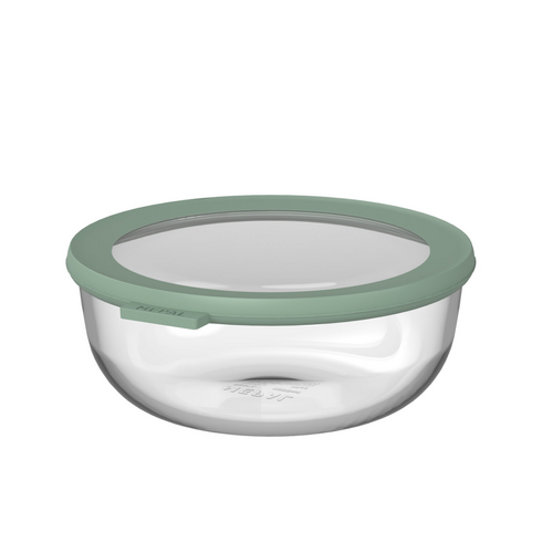 MEPAL Cirqula Glass Bowl 1.2 L Nordic Sage MEPAL Cirqula Glass Bowl 1.2 L Nordic Sage