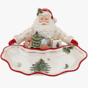 Spode Christmas Tree Gold Figural Santa Dish Spode Christmas Tree Gold Figural Santa Dish