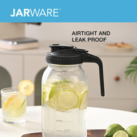 Mason Jar Glass Pitcher 64 Oz