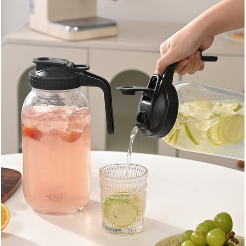 Jarware Mason Jar Glass Pitcher 64 Oz Jarware Mason Jar Glass Pitcher 64 Oz