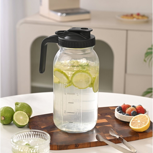 Jarware Mason Jar Glass Pitcher 64 Oz Jarware Mason Jar Glass Pitcher 64 Oz