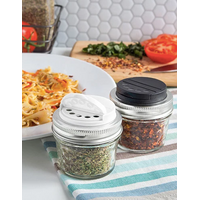 Jarware Spice Lids Set of 2 White & Black