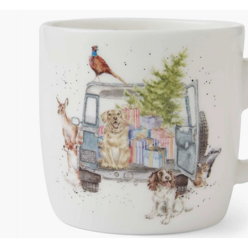 Wrendale Wrendale Mug Driving Home for Christmas 11 oz. Wrendale Wrendale Mug Driving Home for Christmas 11 oz.