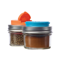 Jarware Spice Lids Set of 2 Orange & Blue
