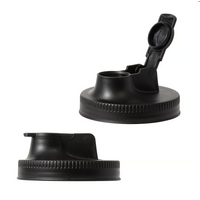 Jarware Black Set Pour Handles of 2 Wide Mouth