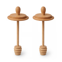 Jarware Wood Honey Dipper Set of 2 Regular Mouth