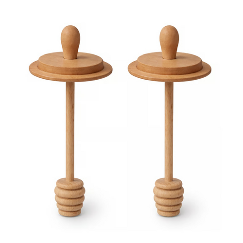 Jarware Jarware Wood Honey Dipper Set of 2 Regular Mouth Jarware Jarware Wood Honey Dipper Set of 2 Regular Mouth