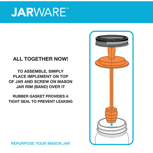 Jarware Jarware Wood Honey Dipper Set of 2 Regular Mouth Jarware Jarware Wood Honey Dipper Set of 2 Regular Mouth