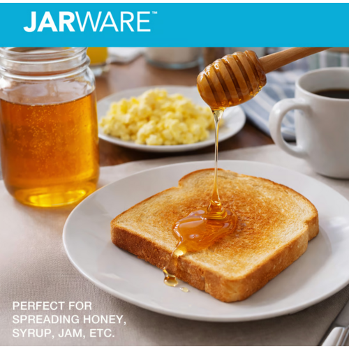 Jarware Jarware Wood Honey Dipper Set of 2 Regular Mouth Jarware Jarware Wood Honey Dipper Set of 2 Regular Mouth