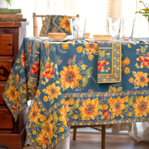 April Cornell Tablecloth Prairie Teal 60 x 108 Inch April Cornell Tablecloth Prairie Teal 60 x 108 Inch