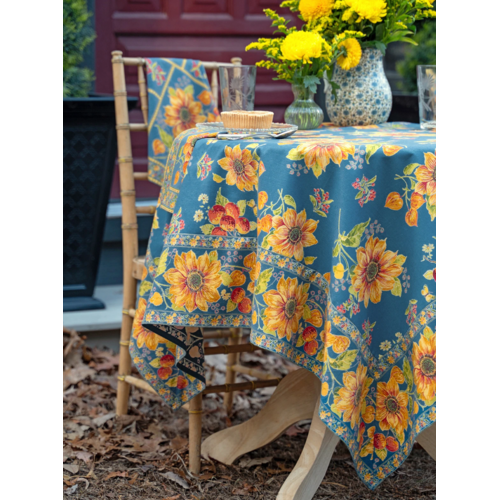 April Cornell Tablecloth Prairie Teal 60 x 108 Inch