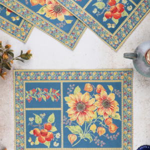 April Cornell Placemat Prairie Teal April Cornell Placemat Prairie Teal
