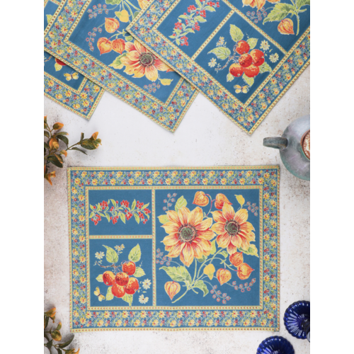 April Cornell Placemat Prairie Teal April Cornell Placemat Prairie Teal
