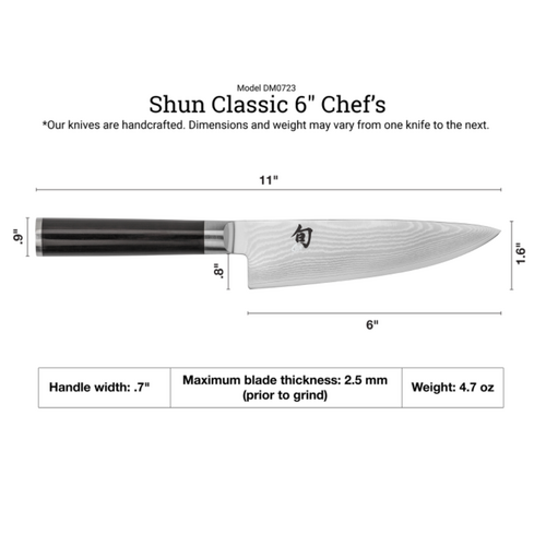 Shun Shun Classic Chef 6 inches Shun Shun Classic Chef 6 inches