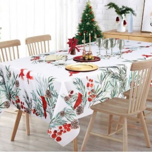 Texstyles Deco Tablecloth Majestic Cardinal 54 x 72 Inch Texstyles Deco Tablecloth Majestic Cardinal 54 x 72 Inch