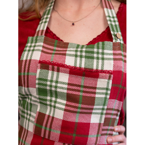 April Cornell Apron Jingle Plaid Red April Cornell Apron Jingle Plaid Red