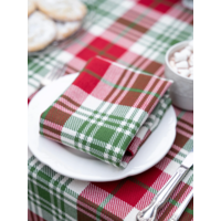Napkin Jingle Plaid Red