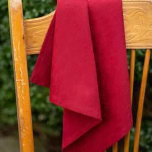 April Cornell Napkin Lark Jacquard Red