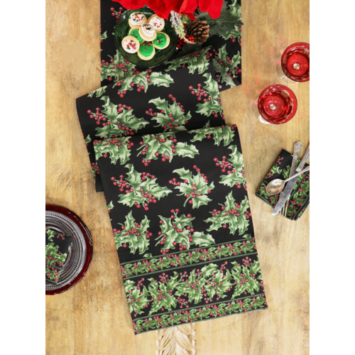 April Cornell Runner Holly Black 13 x 72 Inch April Cornell Runner Holly Black 13 x 72 Inch
