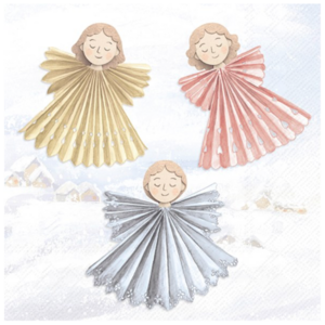 IHR Napkin Lunch Paper Paper Angels Light Blue IHR Napkin Lunch Paper Paper Angels Light Blue