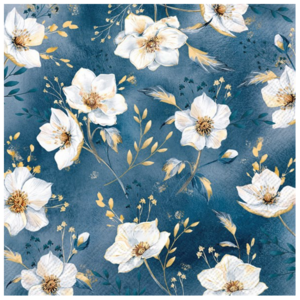 IHR Napkin Lunch Paper Golden Gala Blue IHR Napkin Lunch Paper Golden Gala Blue