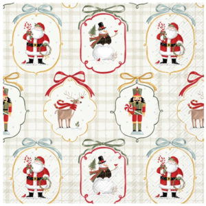 IHR Napkin Lunch Paper Frosty Cameos IHR Napkin Lunch Paper Frosty Cameos