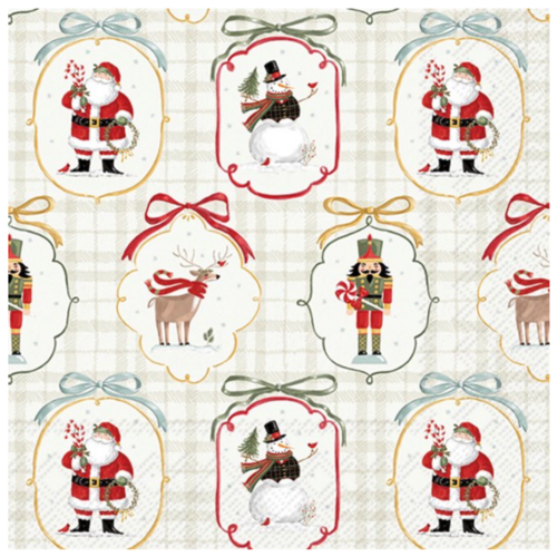 IHR Napkin Lunch Paper Frosty Cameos IHR Napkin Lunch Paper Frosty Cameos