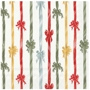 IHR Napkin Lunch Paper Frosty Bows IHR Napkin Lunch Paper Frosty Bows