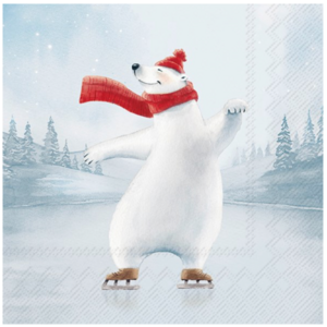 IHR Napkin Lunch Paper Dancing On Ice IHR Napkin Lunch Paper Dancing On Ice