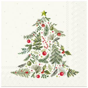 IHR Napkin Lunch Paper Christmas Tree Branches IHR Napkin Lunch Paper Christmas Tree Branches