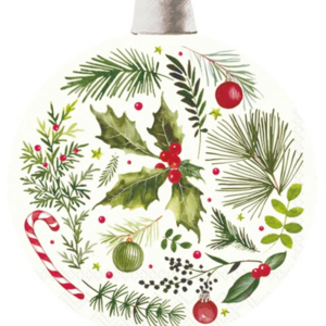IHR Napkin Lunch Paper Christmas Branches Bauble