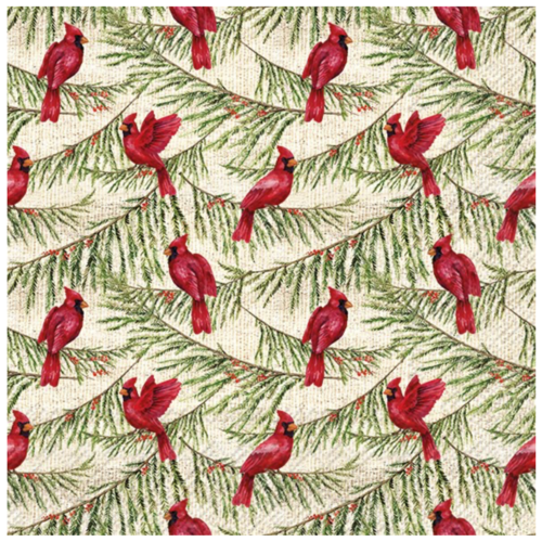 IHR Napkin Lunch Paper Cardinal Pines