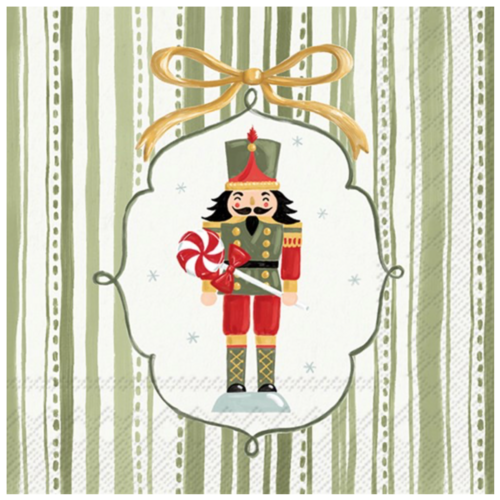 IHR Napkin Cocktail Paper Frosty Nutcracker IHR Napkin Cocktail Paper Frosty Nutcracker
