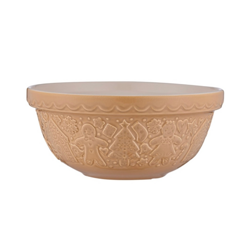 Mason Cash Mason Cash Gingerbread Mixing Bowl 24cm Beige Mason Cash Mason Cash Gingerbread Mixing Bowl 24cm Beige