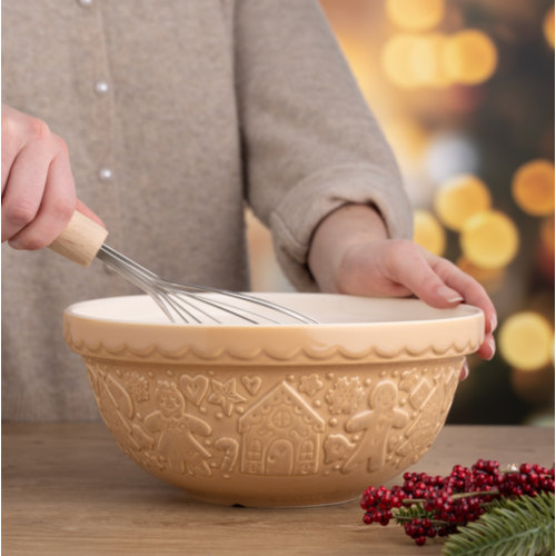 Mason Cash Mason Cash Gingerbread Mixing Bowl 24cm Beige Mason Cash Mason Cash Gingerbread Mixing Bowl 24cm Beige