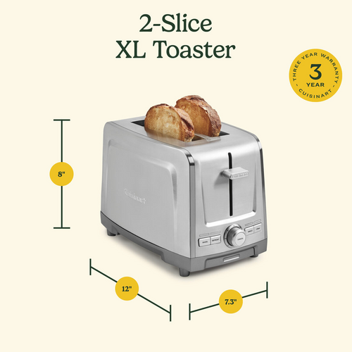 Cuisinart Toaster 2 Slot XL Wide Stainless Steel Cuisinart Toaster 2 Slot XL Wide Stainless Steel
