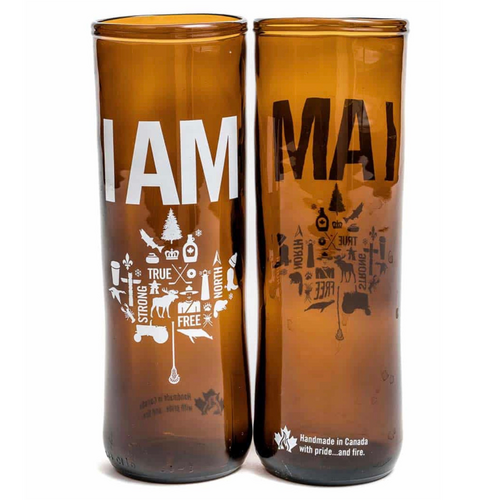 Artech Studios ReBeer I Am Canadian Beer Glass Artech Studios ReBeer I Am Canadian Beer Glass