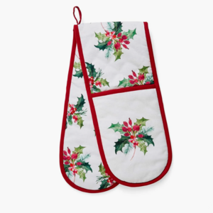 Portmeirion Christmas Holly Double Oven Glove Portmeirion Christmas Holly Double Oven Glove