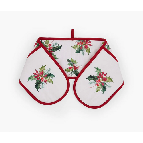 Portmeirion Christmas Holly Double Oven Glove Portmeirion Christmas Holly Double Oven Glove