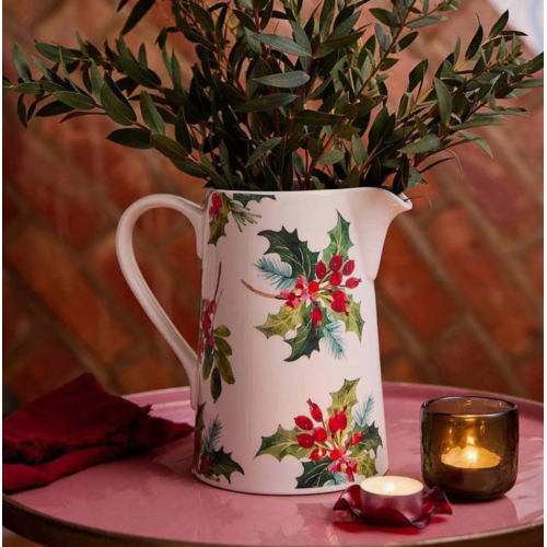 Portmeirion Christmas Holly Pitcher 1.7L