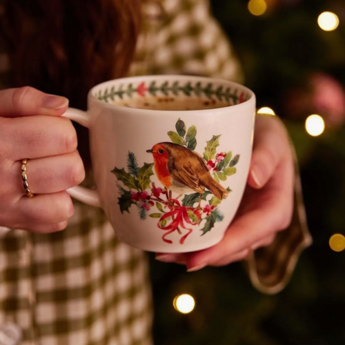 Portmeirion Christmas Holly Robin Mug Portmeirion Christmas Holly Robin Mug