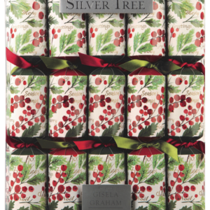 Silver Tree Crackers Berries and Watercolor 10 pieces