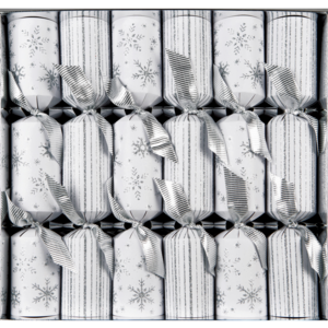 Option2 Crackers Snowflakes & Stripes 6 Pieces