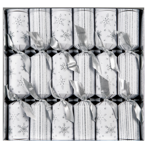 Option2 Crackers Snowflakes & Stripes 6 Pieces